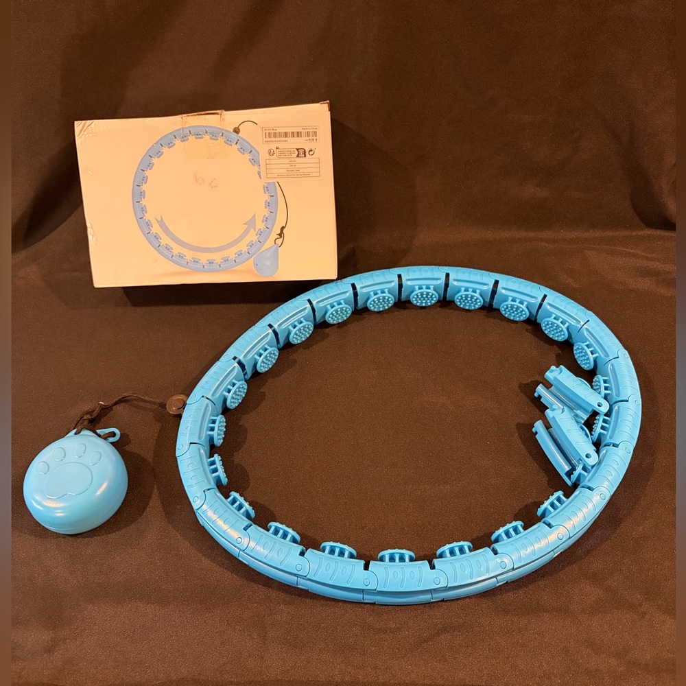 Weighted fitness hula hoop adjustable